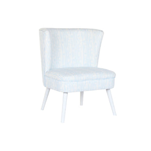 Armchair DKD Home Decor 73 x 67 x 85 cm Blue Wood White-0