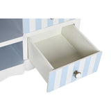 TV furniture DKD Home Decor White Sky blue (120 x 48 x 60 cm)-4