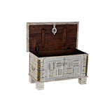 Chest DKD Home Decor Metal Mango wood 80 x 40 x 45 cm-5