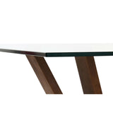 Dining Table DKD Home Decor Crystal Brown Transparent Walnut 200 x 100 x 75 cm-4