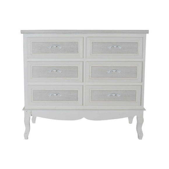Chest of drawers DKD Home Decor 100 x 40 x 87 cm Wood White Romantic MDF Wood-0