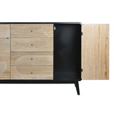 Sideboard DKD Home Decor Black Wood (120 x 40 x 90 cm)-2