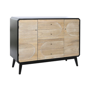 Sideboard DKD Home Decor Black Wood (120 x 40 x 90 cm)-0