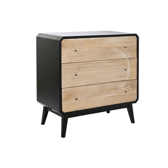 Chest of drawers DKD Home Decor Black Wood Modern (80 x 40 x 79,5 cm)-0