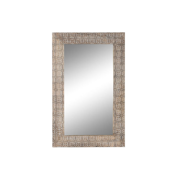 Wall mirror DKD Home Decor Brown Natural Indian Man 76,5 x 3 x 122 cm-0