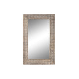 Wall mirror DKD Home Decor Brown Natural Indian Man 76,5 x 3 x 122 cm-0