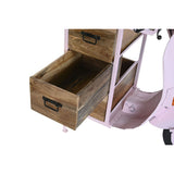 Chest of drawers DKD Home Decor 100 x 68 x 105 cm Metal Motorbike Light Pink Mango wood-3