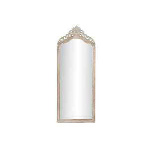 Wall mirror DKD Home Decor 68 x 3,5 x 175 cm 70 x 3,5 x 180 cm Crystal Natural White Mango wood Stripped-0
