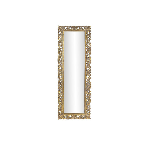 Wall mirror DKD Home Decor 60 x 3,5 x 180 cm Crystal Golden Mango wood-0