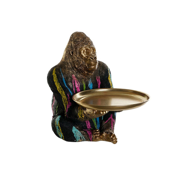 Decorative Figure DKD Home Decor 38 x 46 x 50,5 cm Multicolour Gorilla-0