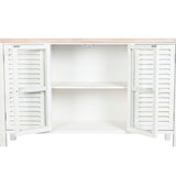 Sideboard DKD Home Decor White Fir MDF Wood 130 x 40 x 80 cm-6