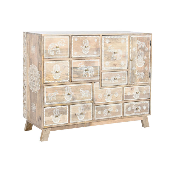 Chest of drawers DKD Home Decor Natural Mango wood MDF Wood 112 x 36 x 89,5 cm-0
