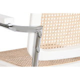 Floor chair DKD Home Decor White Silver Natural 65,5 x 62 x 79 cm-1