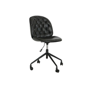 Chair DKD Home Decor Black Dark grey 47,5 x 57,5 x 83 cm-0