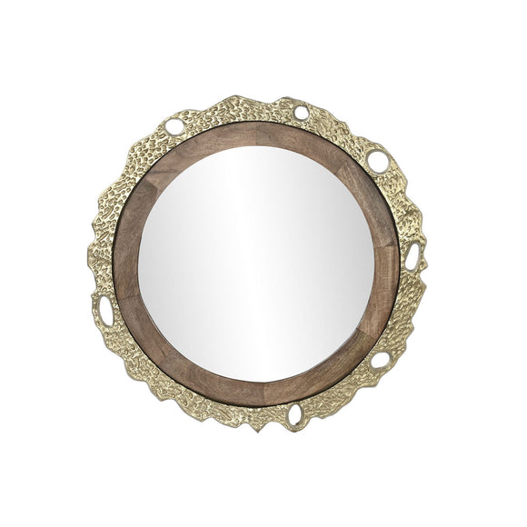 Wall mirror DKD Home Decor Brown Golden 78,5 x 2,5 x 78,5 cm-0