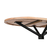 Dining Table DKD Home Decor Natural Black Metal Mango wood 200 x 100 x 76 cm-4