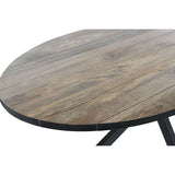 Dining Table DKD Home Decor Black Natural Metal Mango wood 200 x 100 x 76 cm-4