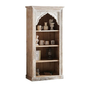 Shelves DKD Home Decor White Natural Fir MDF Wood 80 x 38 x 162 cm-0