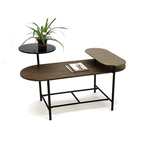 Centre Table DKD Home Decor 116 x 76 x 64 cm Metal Aluminium MDF Wood-0