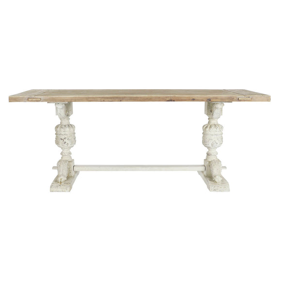 Dining Table DKD Home Decor White Natural Fir 200 x 90 x 78 cm-0