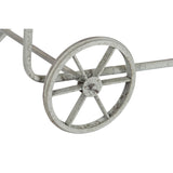 Side table DKD Home Decor Grey Natural Metal Fir Fir wood 110 x 67 x 46 cm-1