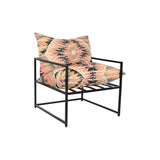 Armchair DKD Home Decor 70 x 75 x 85 cm Black Metal Multicolour-0