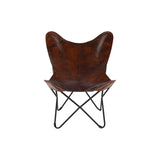Chair DKD Home Decor Brown Metal 76 x 76 x 89 cm-3
