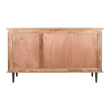 Sideboard DKD Home Decor Natural Black Metal Mango wood (140 x 40 x 82 cm)-1
