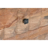 Sideboard DKD Home Decor Natural Black Metal Mango wood (140 x 40 x 82 cm)-3