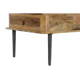Centre Table DKD Home Decor 116 x 60 x 46 cm Metal Aluminium Mango wood-1