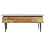 Centre Table DKD Home Decor 116 x 60 x 46 cm Metal Aluminium Mango wood-4