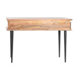 Console DKD Home Decor Natural Black Metal Mango wood-6