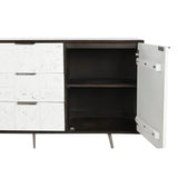 Sideboard DKD Home Decor 150 x 43 x 80 cm White Dark brown Mango wood-6