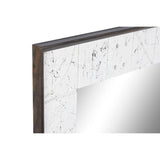 Wall mirror DKD Home Decor 130 x 4 x 70 cm Crystal White Mango wood Modern-2