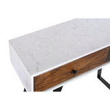 Console DKD Home Decor Metal White Mango wood 105 x 35 x 77 cm-2