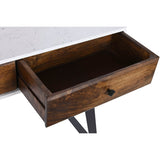 Console DKD Home Decor Metal White Mango wood 105 x 35 x 77 cm-3