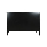 Sideboard DKD Home Decor 142,5 x 40,5 x 101,5 cm Fir Crystal Black-9