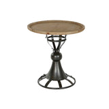 Side table DKD Home Decor Fir Black Metal 60 x 60 x 63,5 cm-0