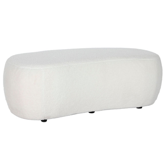 Bench DKD Home Decor White Black 130 x 62 x 43 cm-0