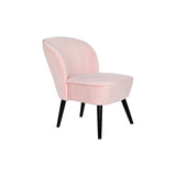 Armchair DKD Home Decor Black Light Pink Wood 60 x 70 x 78 cm-0