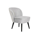 Armchair DKD Home Decor Black Grey Wood 59 x 66 x 76 cm-0