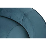 Armchair DKD Home Decor Blue Natural Polyester Velvet Wood Metal 78 x 78 x 78 cm-5