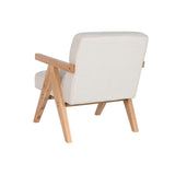 Armchair DKD Home Decor White Polyester Wood 64 x 66 x 79 cm-2