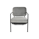 Armchair DKD Home Decor Grey Metal 62 x 76 x 76 cm 55 x 71 x 72 cm-3