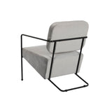 Armchair DKD Home Decor Grey Metal 62 x 76 x 76 cm 55 x 71 x 72 cm-2