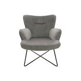 Armchair DKD Home Decor Grey Metal 67 x 81 x 87 cm-0