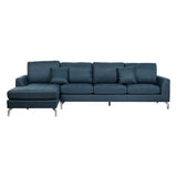 Sofa DKD Home Decor Blue Metal 300 x 160 x 85 cm-1