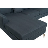 Sofa DKD Home Decor Blue Metal 300 x 160 x 85 cm-8