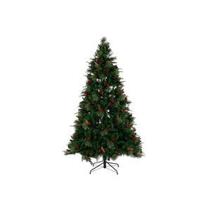 Christmas Tree DKD Home Decor Red Green Polyethylene 140 x 140 x 210 cm-0