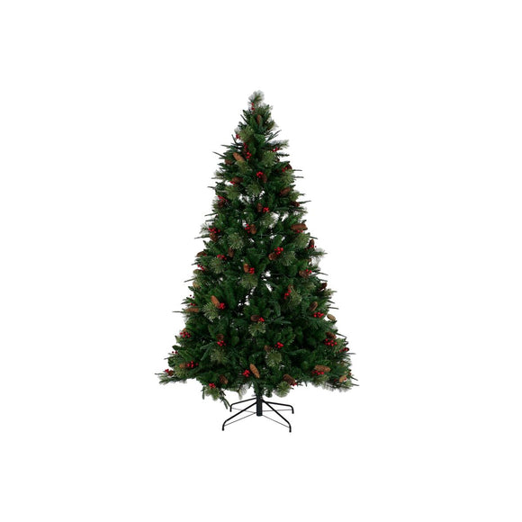 Christmas Tree DKD Home Decor Red Green Polyethylene 100 x 100 x 180 cm-0